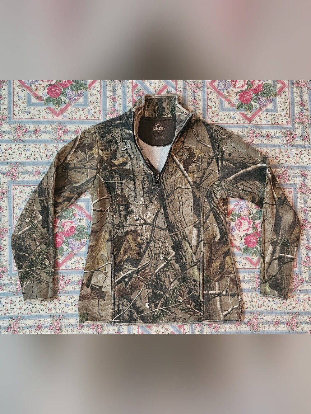RedHead Womenās Camo Quarter-Zip Utility Jacket